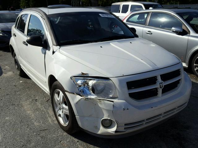 1B3HB48B37D352603 - 2007 DODGE CALIBER SX WHITE photo 1