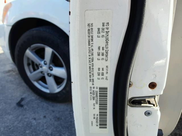 1B3HB48B37D352603 - 2007 DODGE CALIBER SX WHITE photo 10