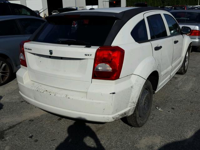 1B3HB48B37D352603 - 2007 DODGE CALIBER SX WHITE photo 4