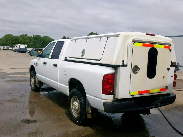 3D7KS28D18G228236 - 2008 DODGE RAM 2500 S WHITE photo 3