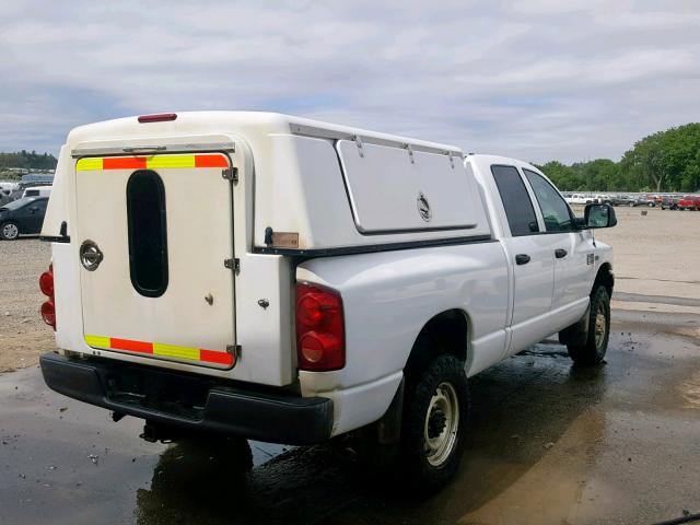 3D7KS28D18G228236 - 2008 DODGE RAM 2500 S WHITE photo 4