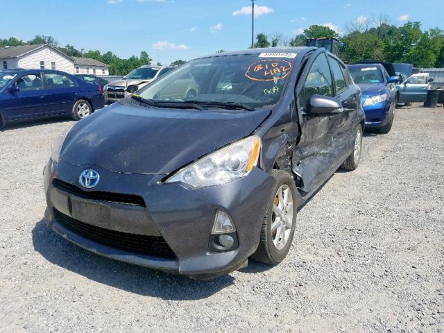 JTDKDTB34D1036733 - 2013 TOYOTA PRIUS C GRAY photo 2