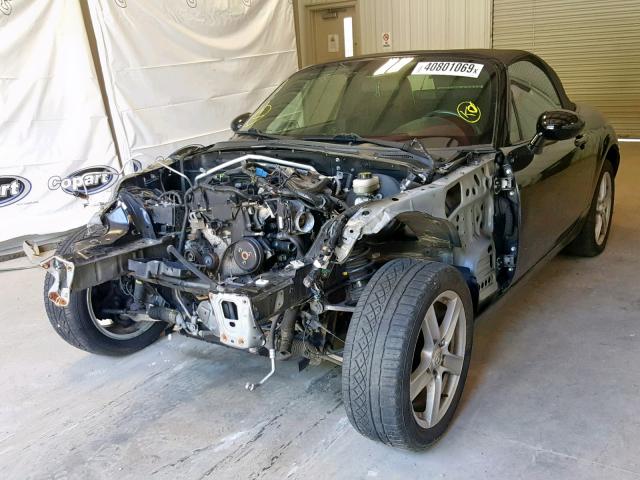 JM1NC25F260115942 - 2006 MAZDA MX-5 MIATA BLACK photo 2