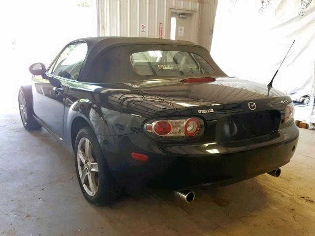 JM1NC25F260115942 - 2006 MAZDA MX-5 MIATA BLACK photo 3