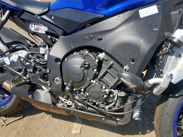 JYARN39E1JA003666 - 2018 YAMAHA YZFR1 BLUE photo 7