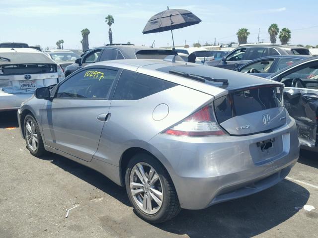 JHMZF1D40CS003917 - 2012 HONDA CR-Z SILVER photo 3