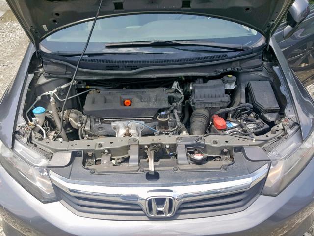 2HGFB2F68CH318719 - 2012 HONDA CIVIC HF GRAY photo 7