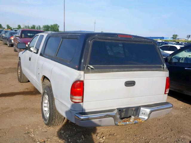 1B7GL22X81S162041 - 2001 DODGE DAKOTA GRAY photo 3