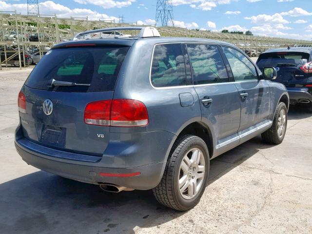 WVGEM77L44D085762 - 2004 VOLKSWAGEN TOUAREG 4. GREEN photo 4