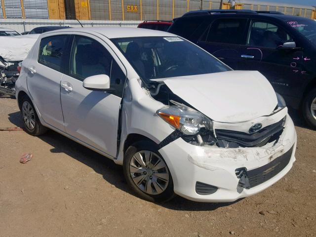 JTDKTUD3XDD547156 - 2013 TOYOTA YARIS WHITE photo 1