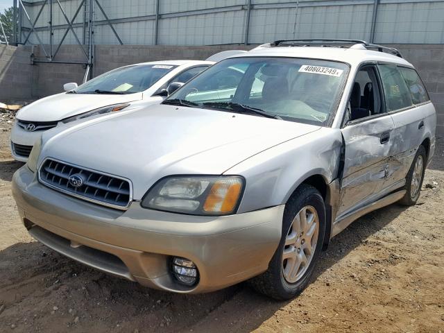 4S3BH675037620591 - 2003 SUBARU LEGACY OUT SILVER photo 2