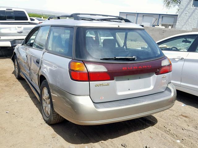 4S3BH675037620591 - 2003 SUBARU LEGACY OUT SILVER photo 3