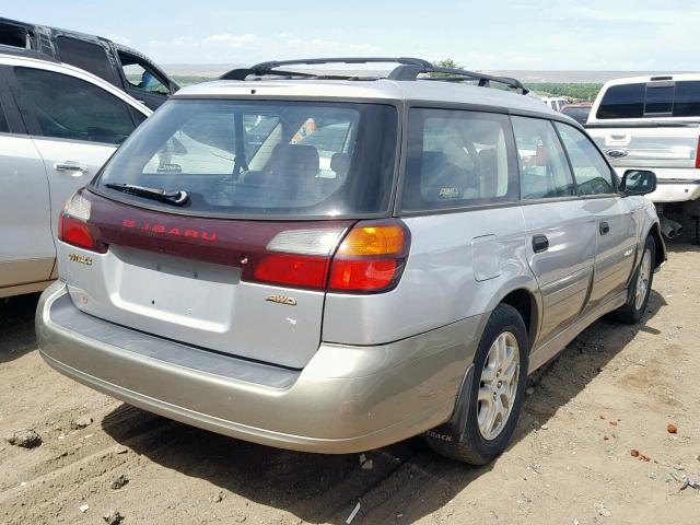 4S3BH675037620591 - 2003 SUBARU LEGACY OUT SILVER photo 4