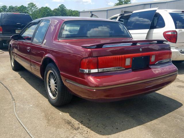 1MELM62W6VH616055 - 1997 MERCURY COUGAR XR7 BURGUNDY photo 3