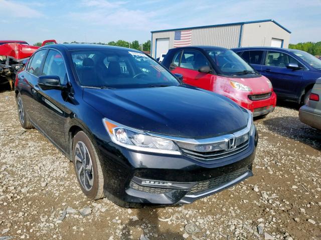 1HGCR2F80HA066616 - 2017 HONDA ACCORD EXL BLACK photo 1