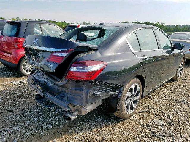 1HGCR2F80HA066616 - 2017 HONDA ACCORD EXL BLACK photo 4