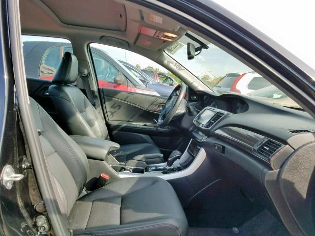 1HGCR2F80HA066616 - 2017 HONDA ACCORD EXL BLACK photo 5