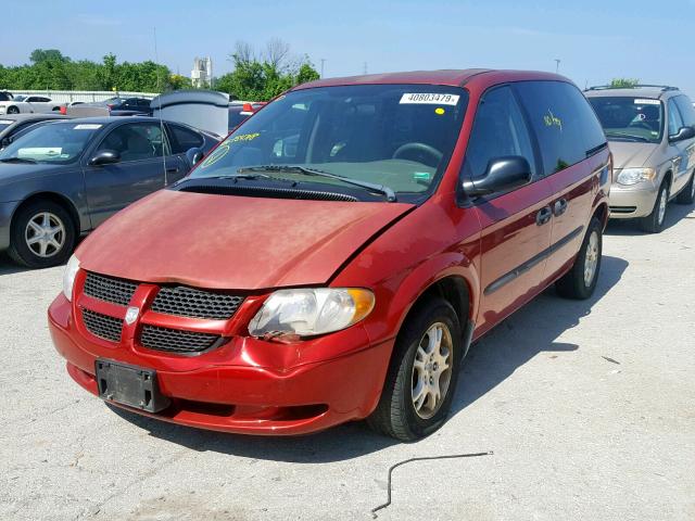 1D4GP25383B154718 - 2003 DODGE CARAVAN SE MAROON photo 2