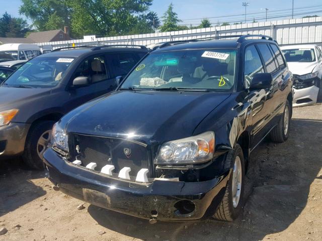 JTEEP21A250102309 - 2005 TOYOTA HIGHLANDER BLACK photo 2