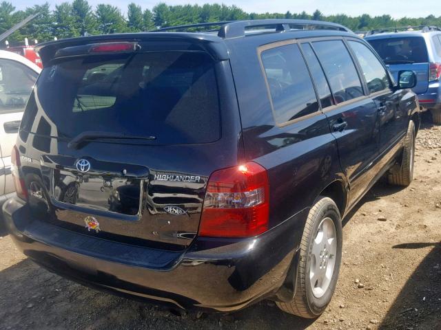 JTEEP21A250102309 - 2005 TOYOTA HIGHLANDER BLACK photo 4