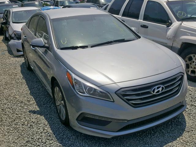 5NPE34AF3FH217593 - 2015 HYUNDAI SONATA SPO SILVER photo 1