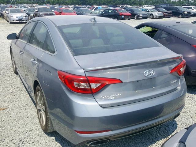 5NPE34AF3FH217593 - 2015 HYUNDAI SONATA SPO SILVER photo 3