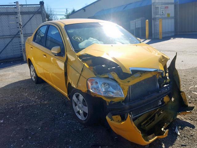 KL1TD5DE1AB098358 - 2010 CHEVROLET AVEO LS YELLOW photo 1