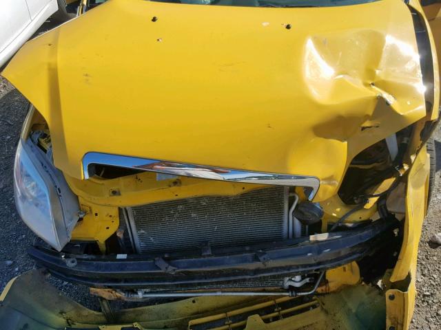 KL1TD5DE1AB098358 - 2010 CHEVROLET AVEO LS YELLOW photo 7