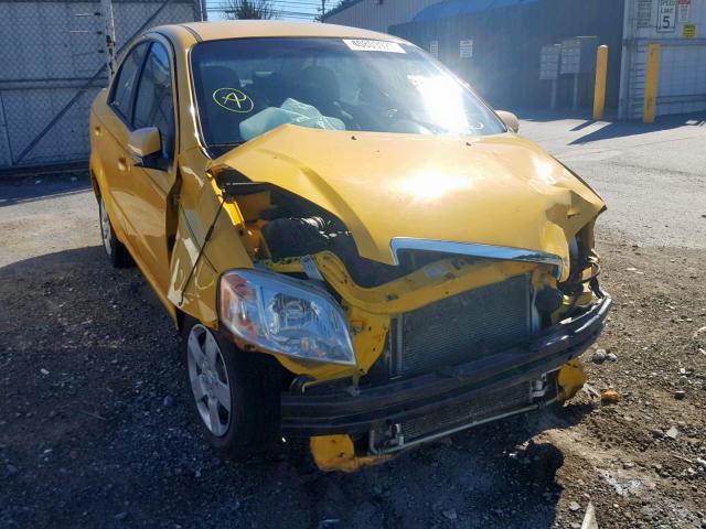 KL1TD5DE1AB098358 - 2010 CHEVROLET AVEO LS YELLOW photo 9