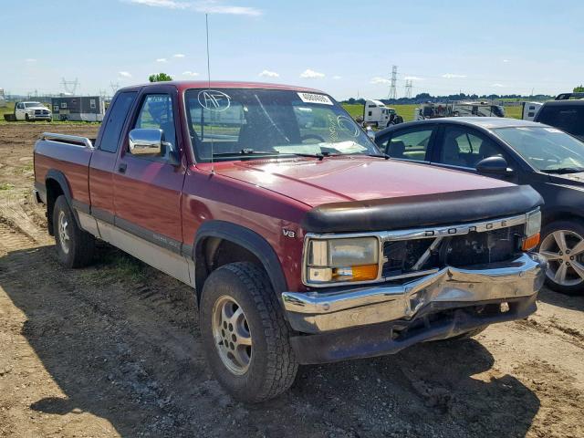 1B7GG23Y2TS528302 - 1996 DODGE DAKOTA MAROON photo 1