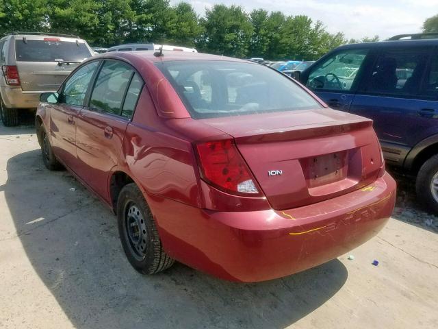 1G8AJ55F36Z125987 - 2006 SATURN ION LEVEL BURGUNDY photo 3