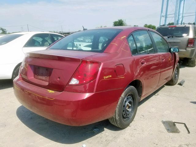 1G8AJ55F36Z125987 - 2006 SATURN ION LEVEL BURGUNDY photo 4
