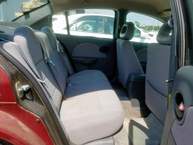 1G8AJ55F36Z125987 - 2006 SATURN ION LEVEL BURGUNDY photo 6