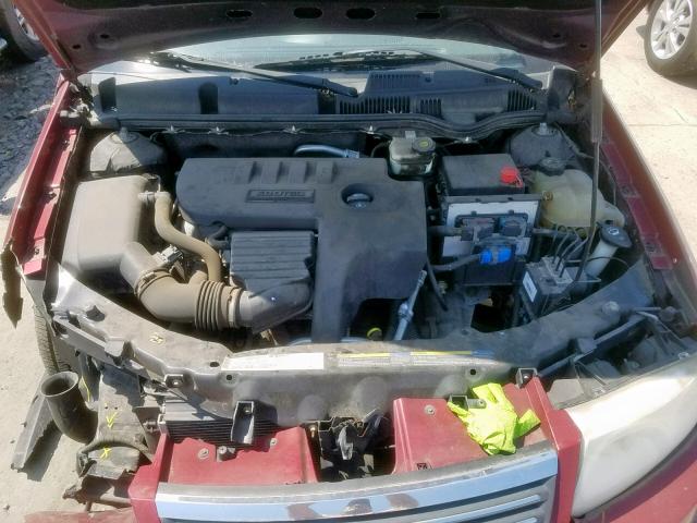1G8AJ55F36Z125987 - 2006 SATURN ION LEVEL BURGUNDY photo 7