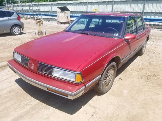 1G3HY54C6KW368678 - 1989 OLDSMOBILE DELTA 88 R RED photo 2