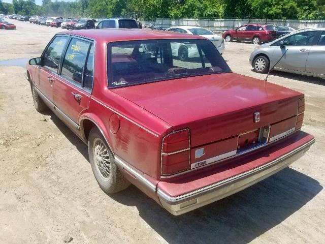 1G3HY54C6KW368678 - 1989 OLDSMOBILE DELTA 88 R RED photo 3
