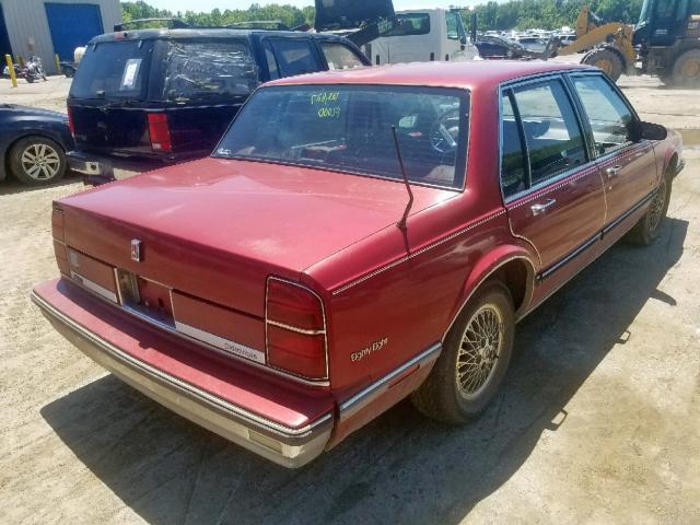 1G3HY54C6KW368678 - 1989 OLDSMOBILE DELTA 88 R RED photo 4