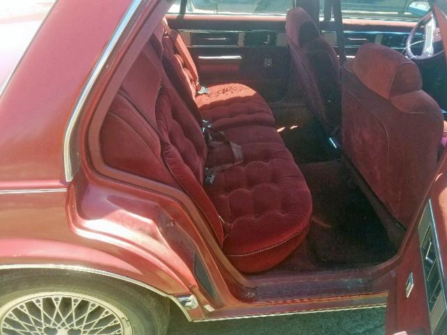 1G3HY54C6KW368678 - 1989 OLDSMOBILE DELTA 88 R RED photo 6