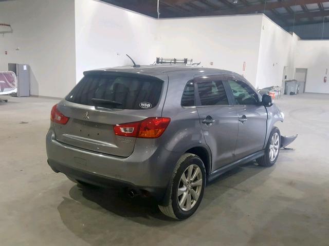 4A4AP4AU7DE015444 - 2013 MITSUBISHI OUTLANDER GRAY photo 4