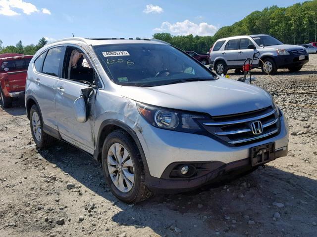 2HKRM4H77DH665510 - 2013 HONDA CR-V EXL SILVER photo 1