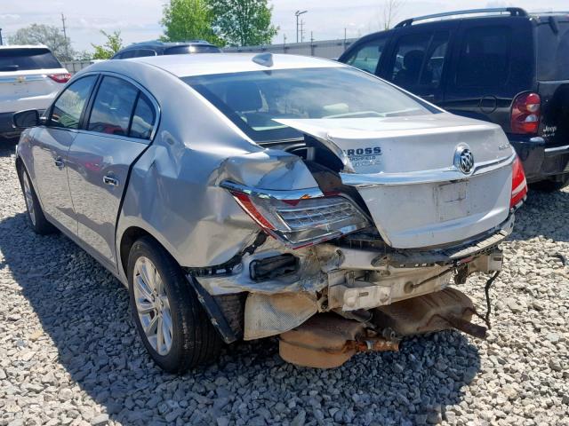 1G4GB5G37GF142502 - 2016 BUICK LACROSSE SILVER photo 3