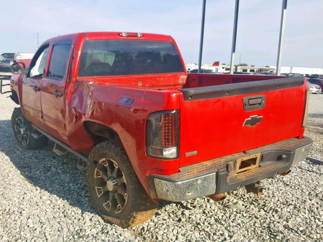 1GCPKSE7XCF134221 - 2012 CHEVROLET SILVERADO RED photo 3