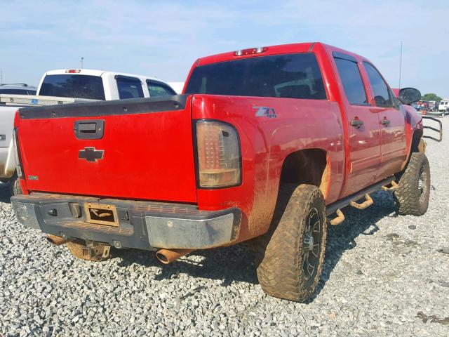 1GCPKSE7XCF134221 - 2012 CHEVROLET SILVERADO RED photo 4