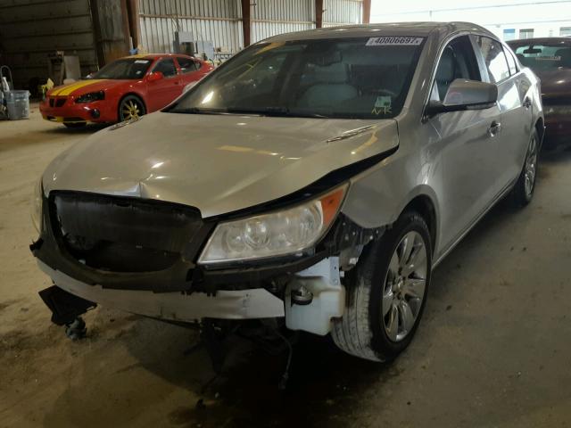 1G4GC5EG2AF221103 - 2010 BUICK LACROSSE C SILVER photo 2