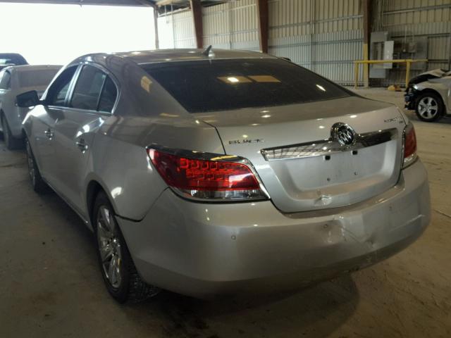 1G4GC5EG2AF221103 - 2010 BUICK LACROSSE C SILVER photo 3