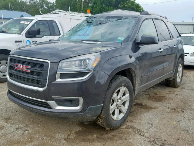 1GKKRPKD4FJ364436 - 2015 GMC ACADIA SLE GRAY photo 2