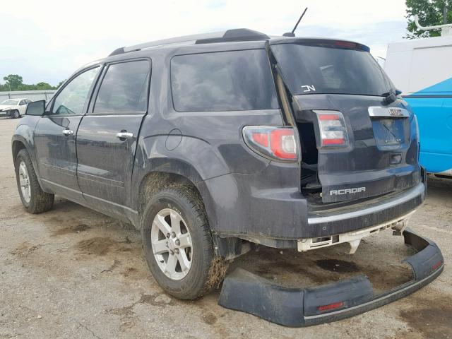 1GKKRPKD4FJ364436 - 2015 GMC ACADIA SLE GRAY photo 3