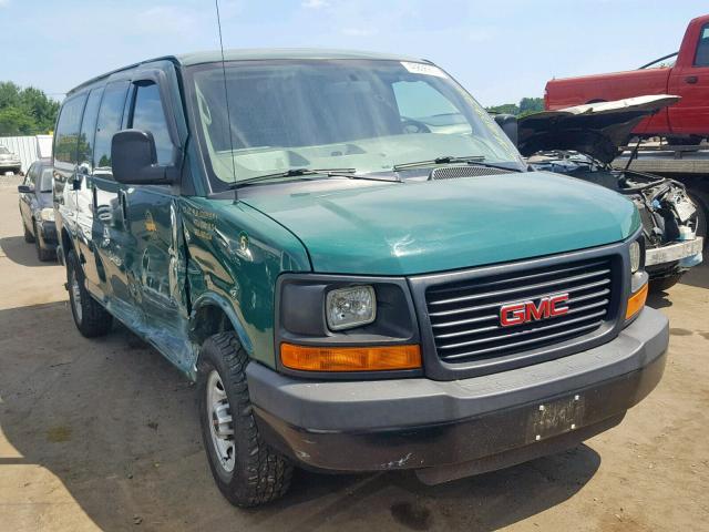 1GTZ7TCG5F1163646 - 2015 GMC SAVANA G35 GREEN photo 1