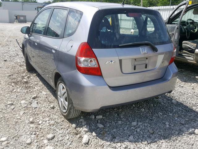 JHMGD37478S068890 - 2008 HONDA FIT GRAY photo 3