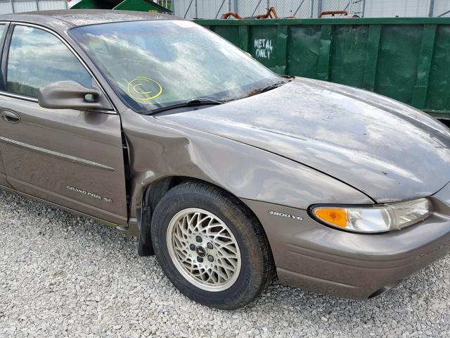 1G2WJ52K5XF222614 - 1999 PONTIAC GRAND PRIX BROWN photo 9